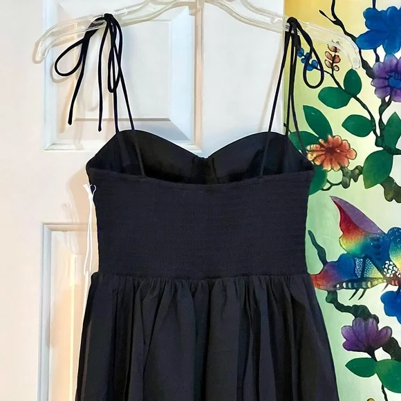 🌺🎉HP🎉🌺 NWT Staud Landry Maxi Dress Black - Picture 14 of 16